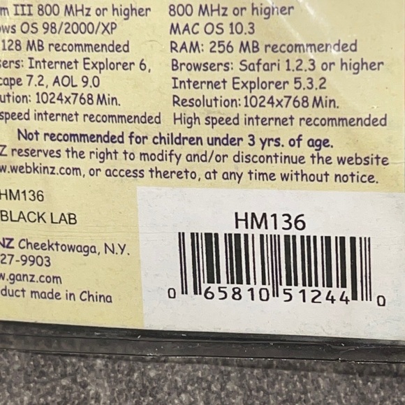 WEBKINZ Ganz LAB BLACK & CHOCOLATE HM136 & HM138 hang & but Tag No Code retired - Picture 16 of 16